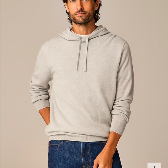 100% Cashmere J. Crew sweater hoodie - Picture 13 of 14
